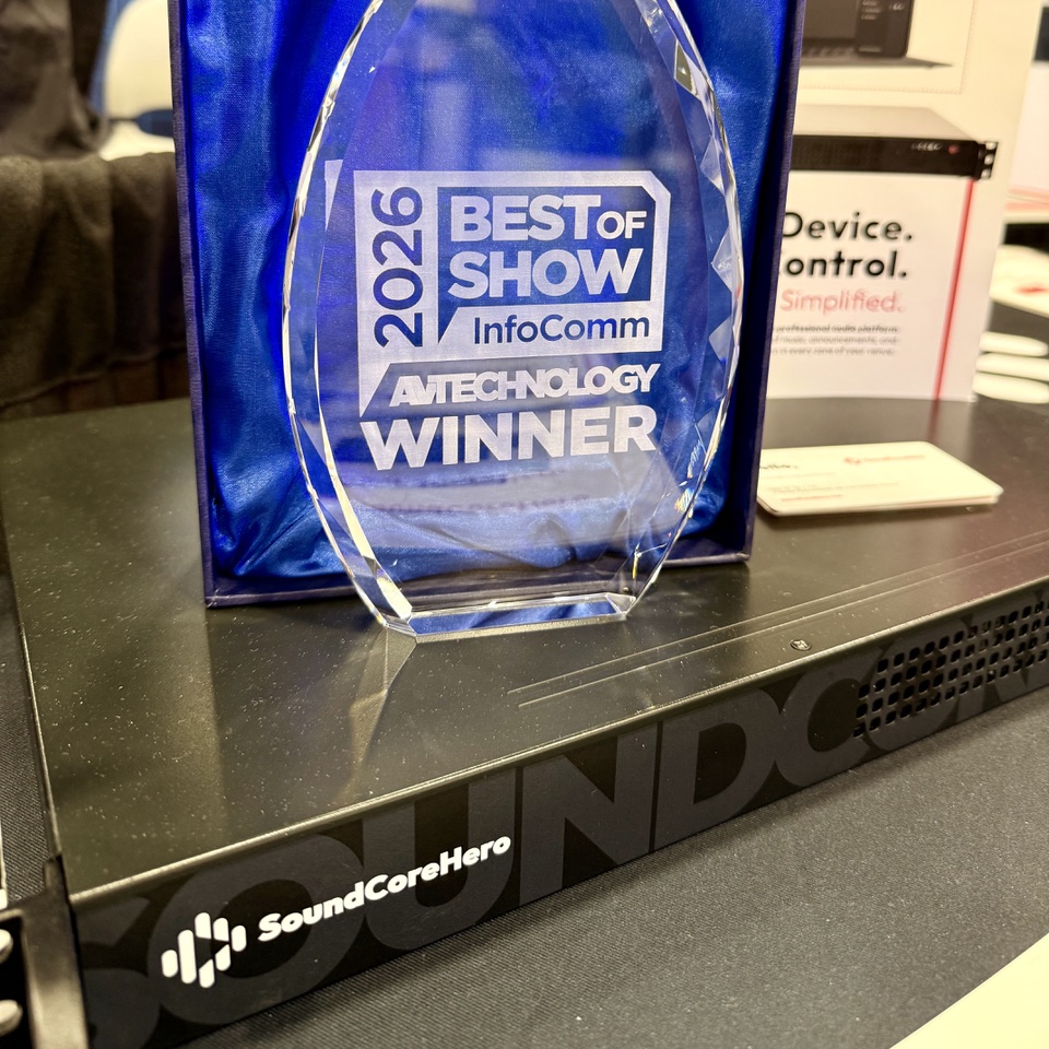 SoundCoreHero — Best of Show, InfoComm 2026, Las Vegas
